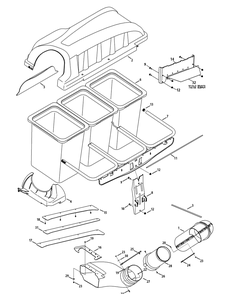 General Assembly Diagram and Parts List for 19A70012 100 Cub Cadet Lawn Tractor